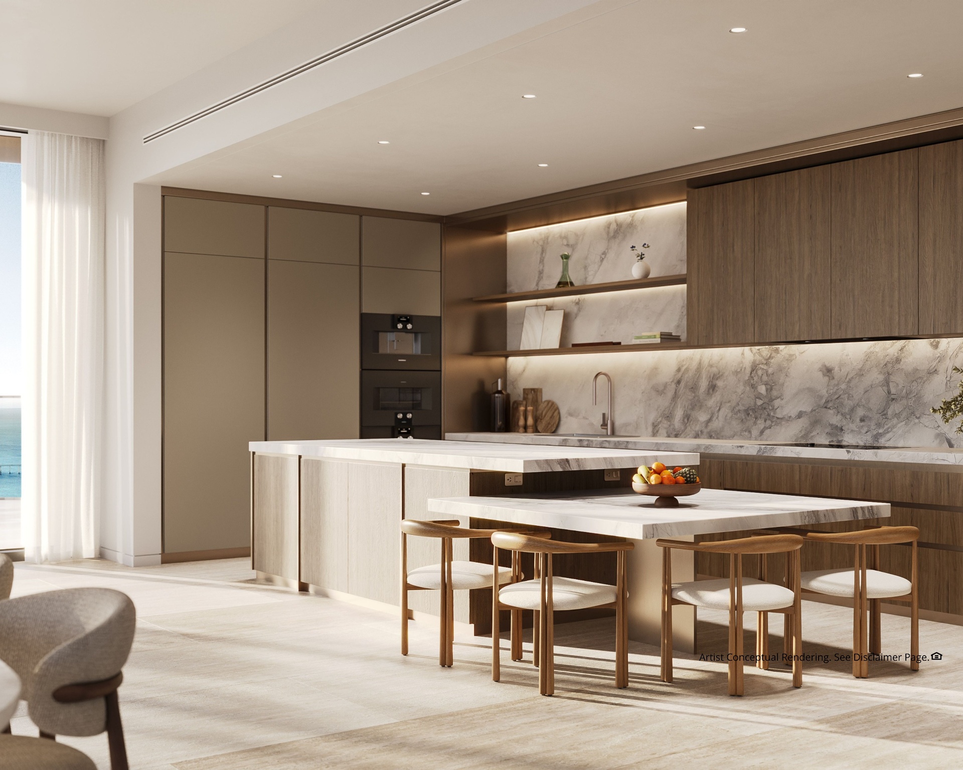 Cozinha de residência do Mandarin Oriental Miami